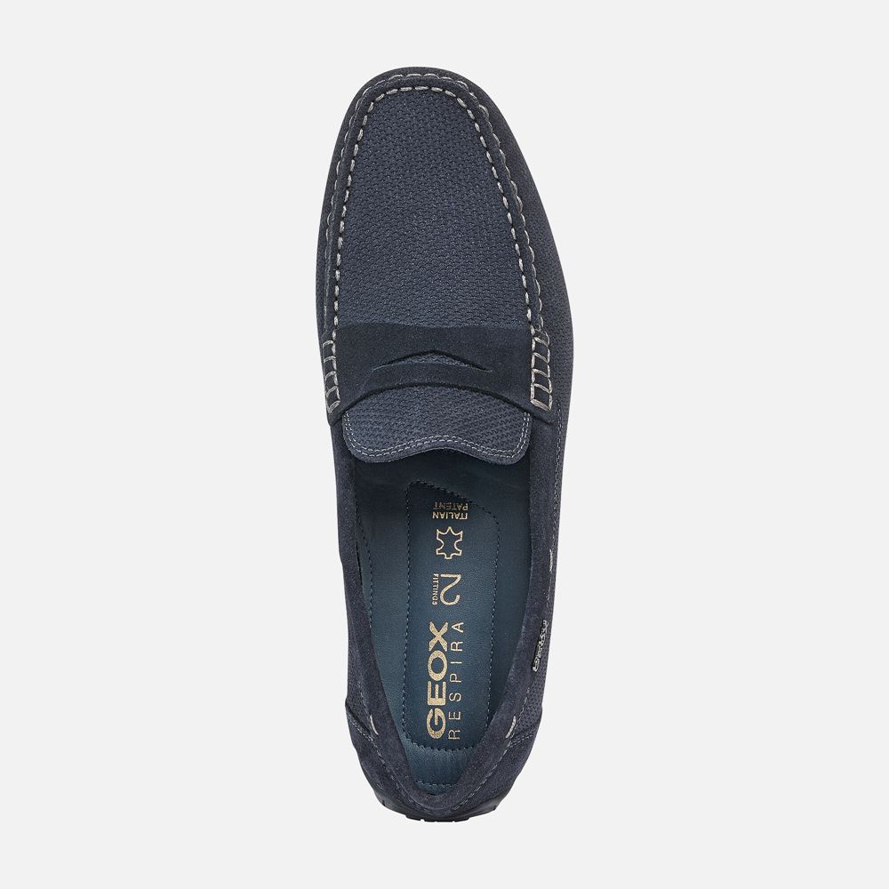 Geox Erkek Loafers Lacivert - Moner 2Fit - USF-735142